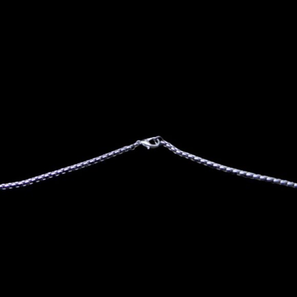 Titanium Steel Cross † on Surgical Stainless Steel Box Chain Necklace - Picture 5 of 7